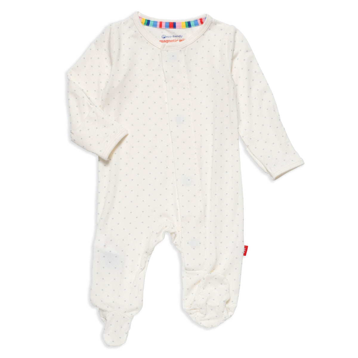 Diamond Dot Footie Set - Dusty Pink main image 1