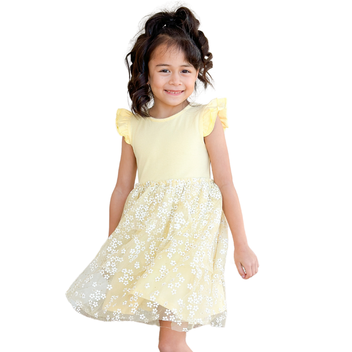 Ditsy Daisy Dress - Sunshine