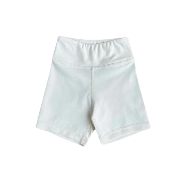 Athletic Biker Shorts - Cream