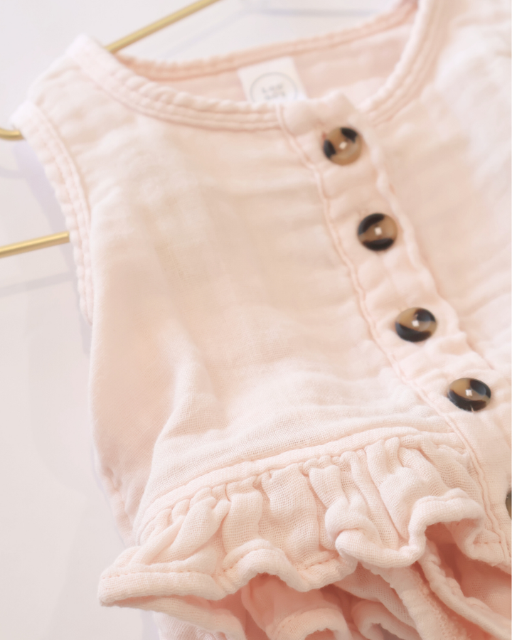 Ruffle Tank + Bloomer Set - Blush