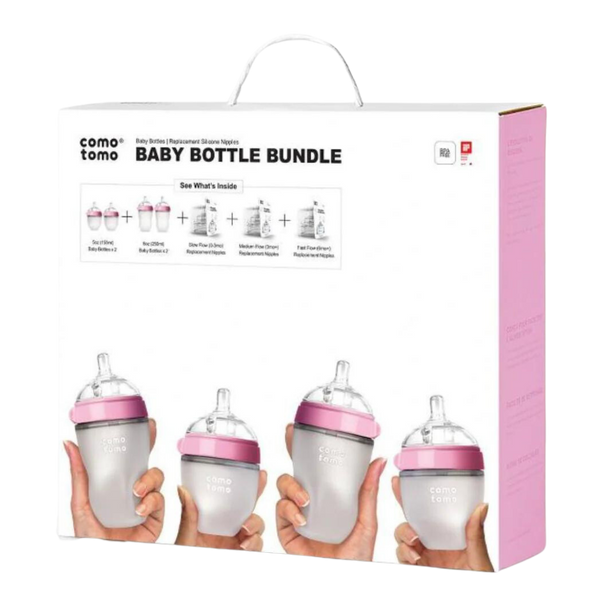 Pink Comotomo Bottle Bundle