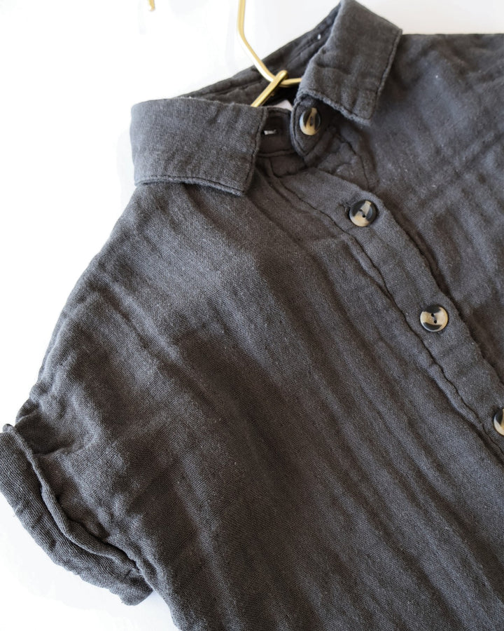 Shirt + Short Set - Charcoal