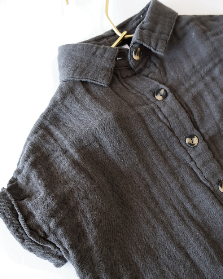 Shirt + Short Set - Charcoal