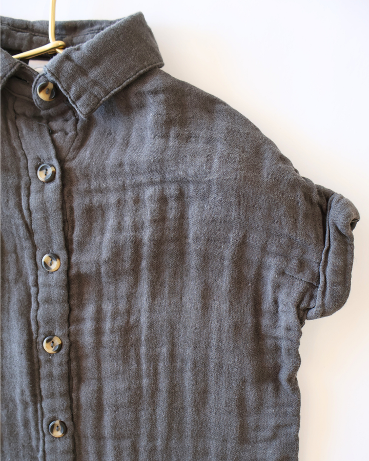 Shirt + Short Set - Charcoal