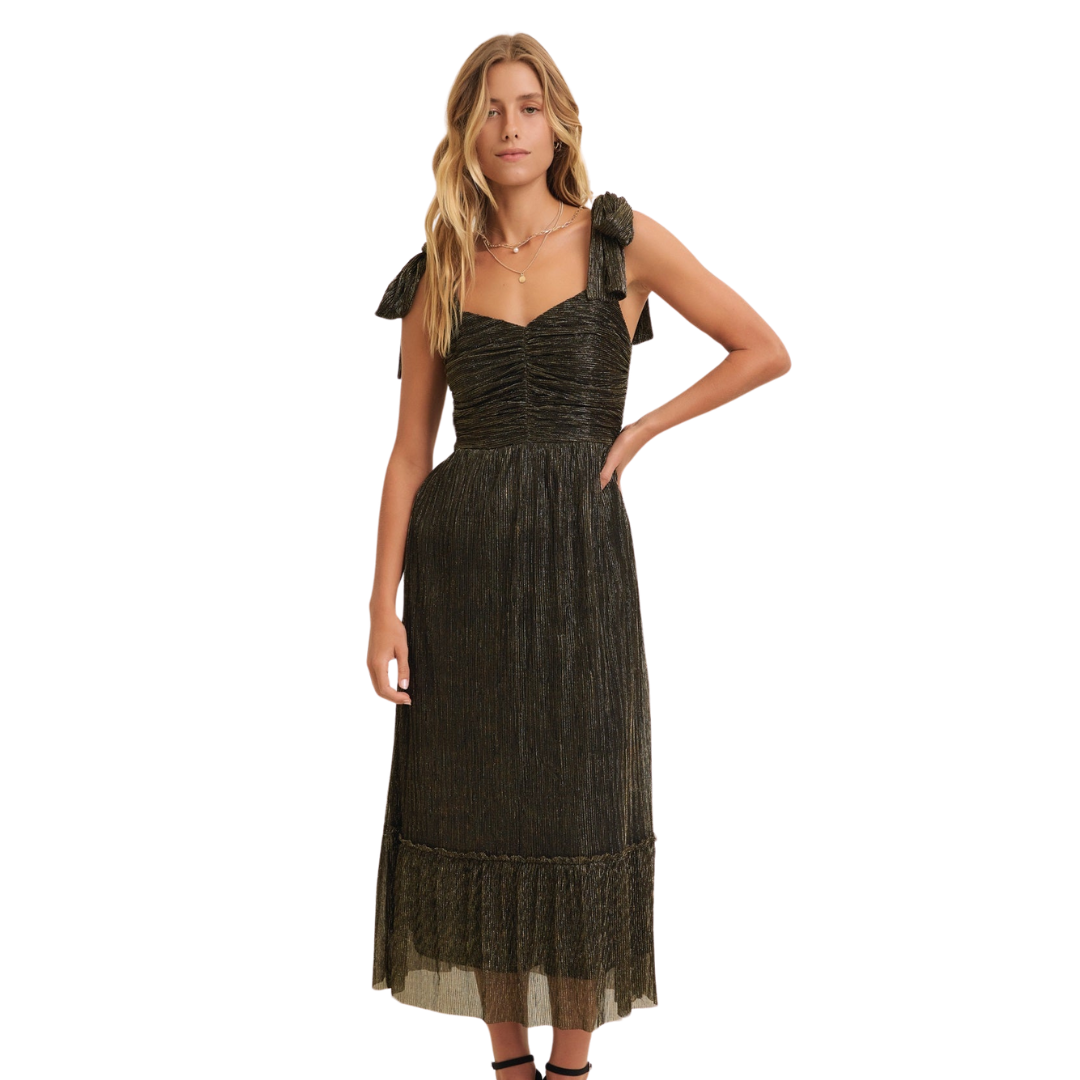 Marisol Dress - Black/Gold