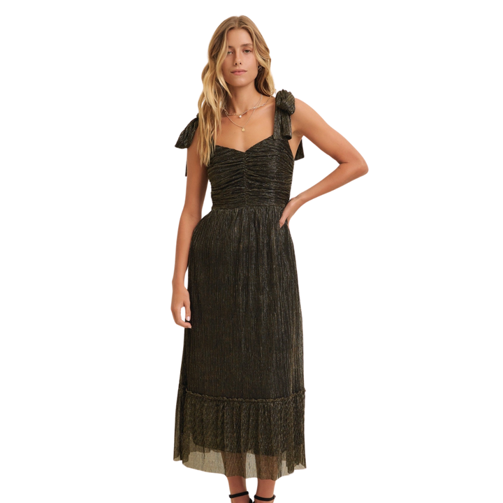 Marisol Dress - Black/Gold