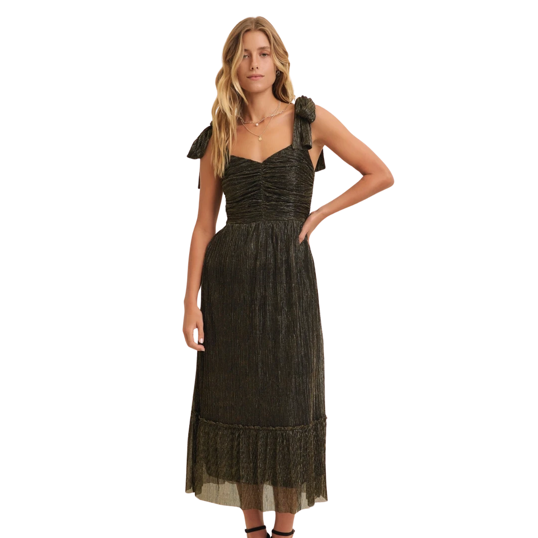 Marisol Dress - Black/Gold