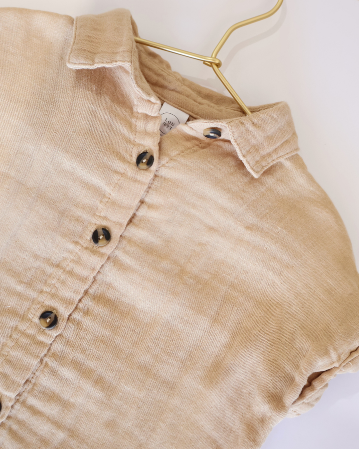 Shirt + Short Set - Tan