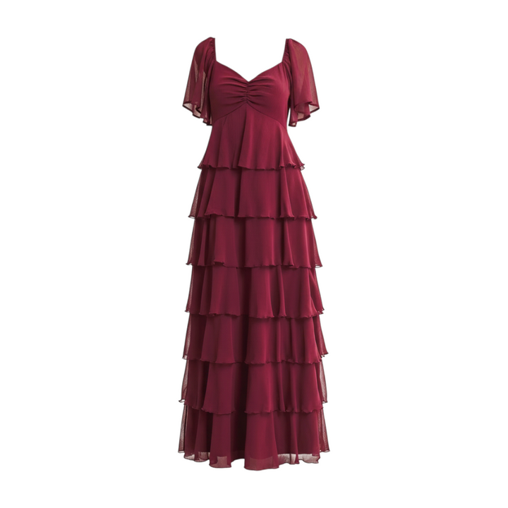 Isabeau Dress - Burgundy