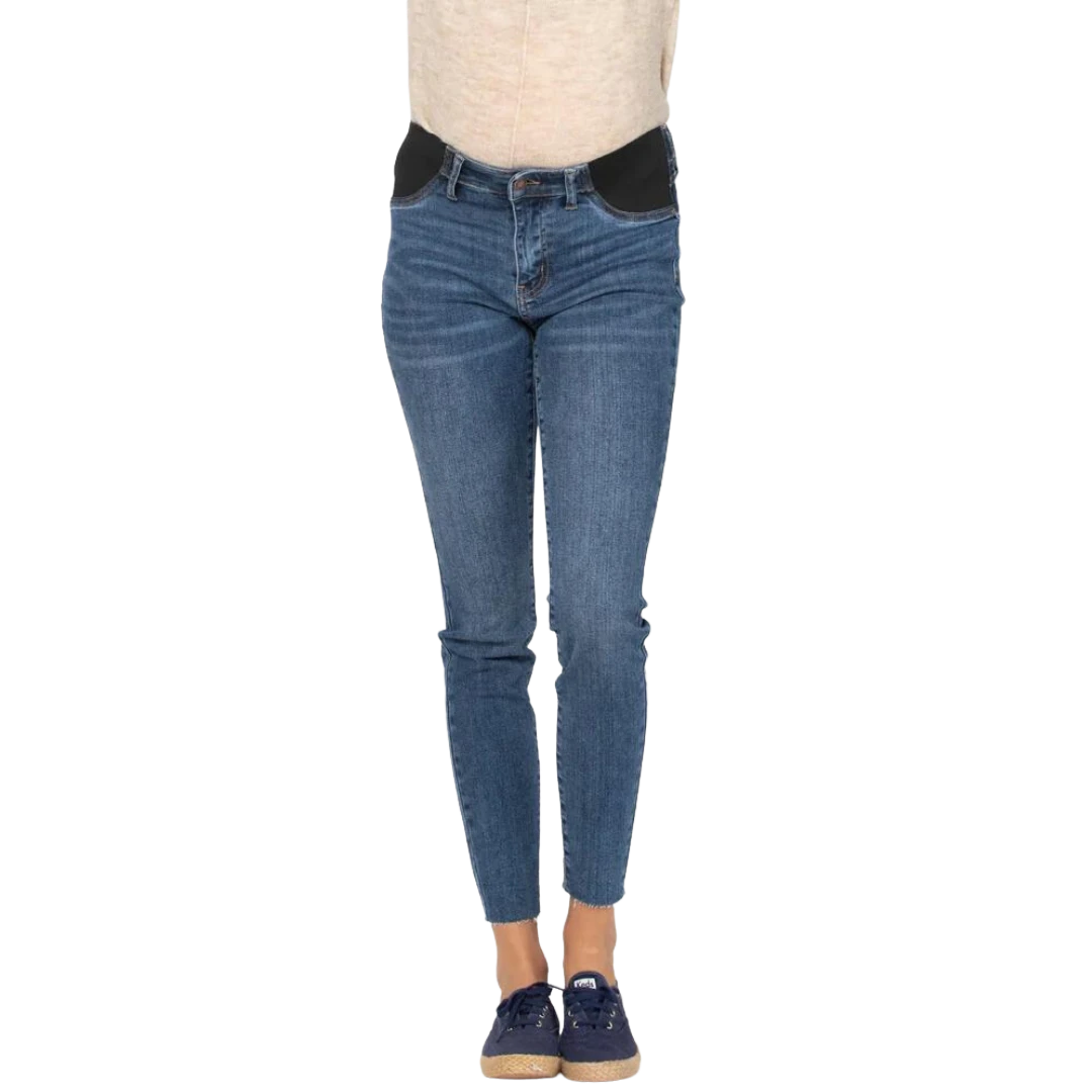Medium Wash Skinny Maternity Jeans