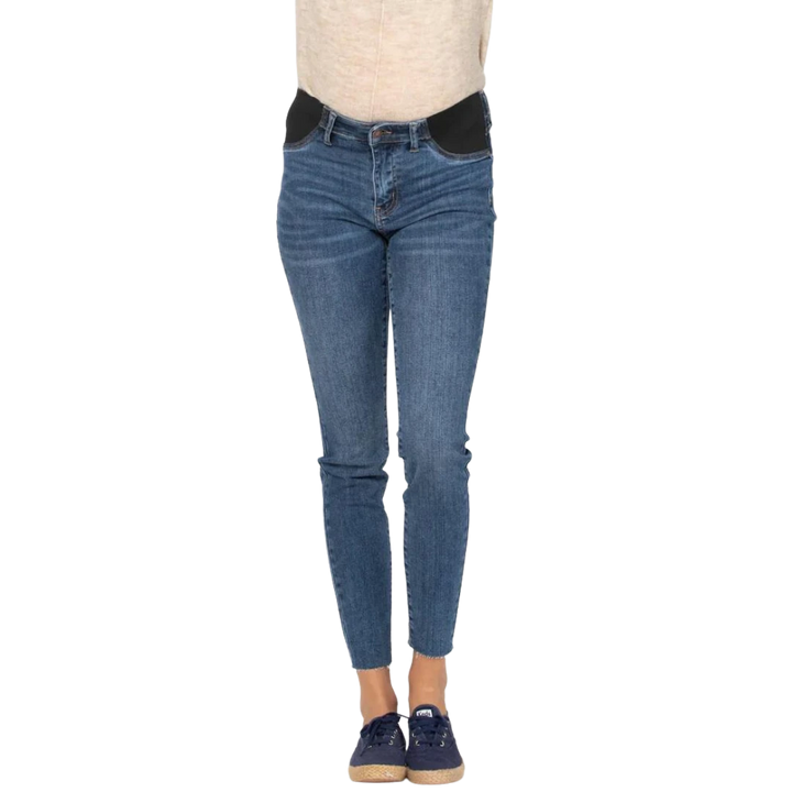 Medium Wash Skinny Maternity Jeans