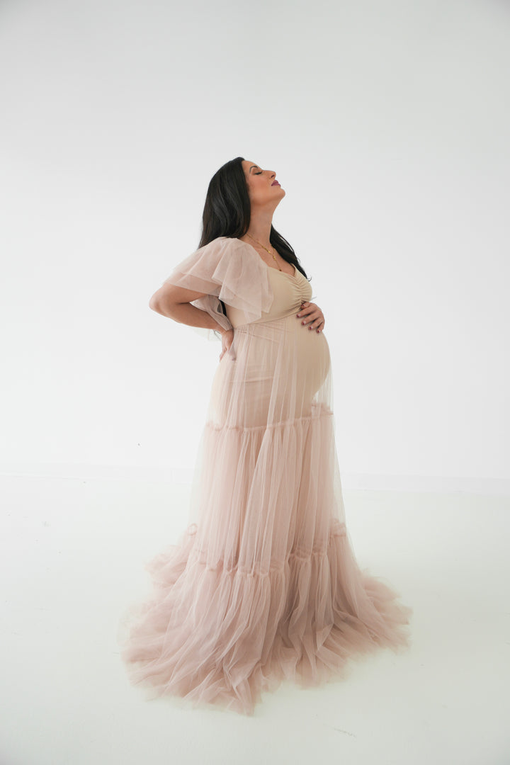 Angelina Dress - Tan