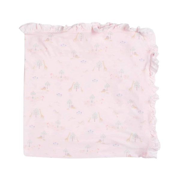 Pink Serene Safari Baby Blanket