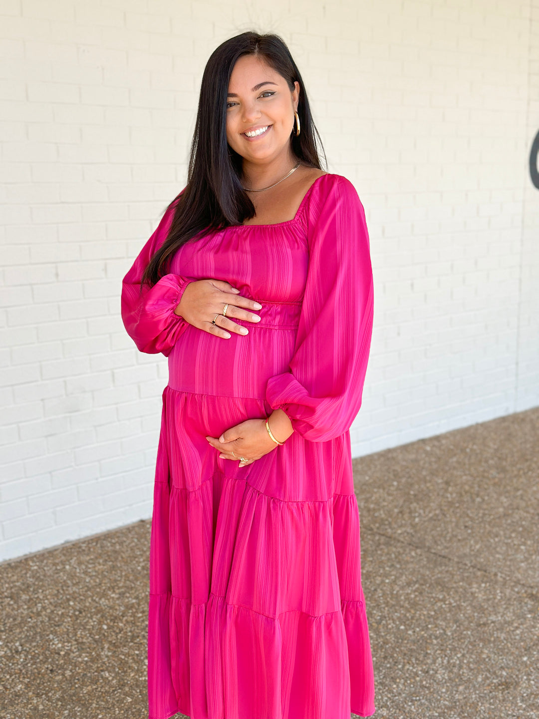 Serena Dress - Fuchsia