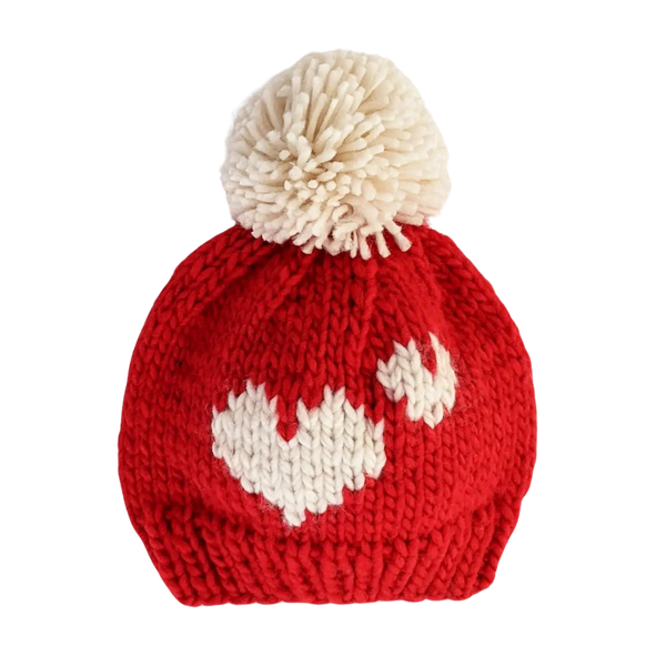 Sweetheart Red Valentine Knit Beanie Hat
