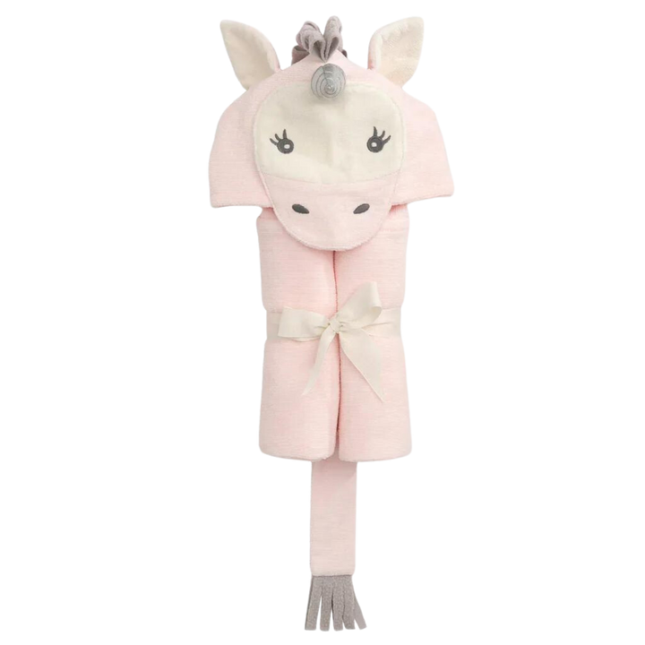 Unicorn Hooded Baby Bath Wrap