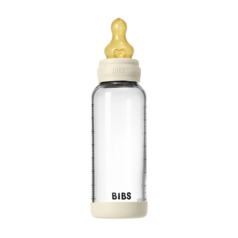 Glass Bottle 8oz Latex - Ivory