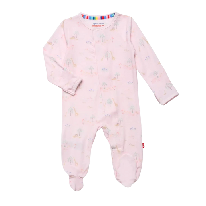 Pink Serene Safari Footie