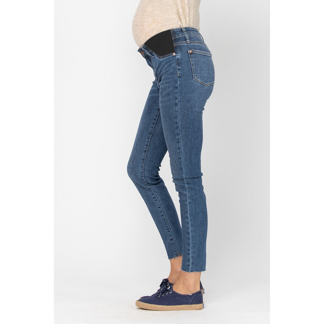 Medium Wash Skinny Maternity Jeans