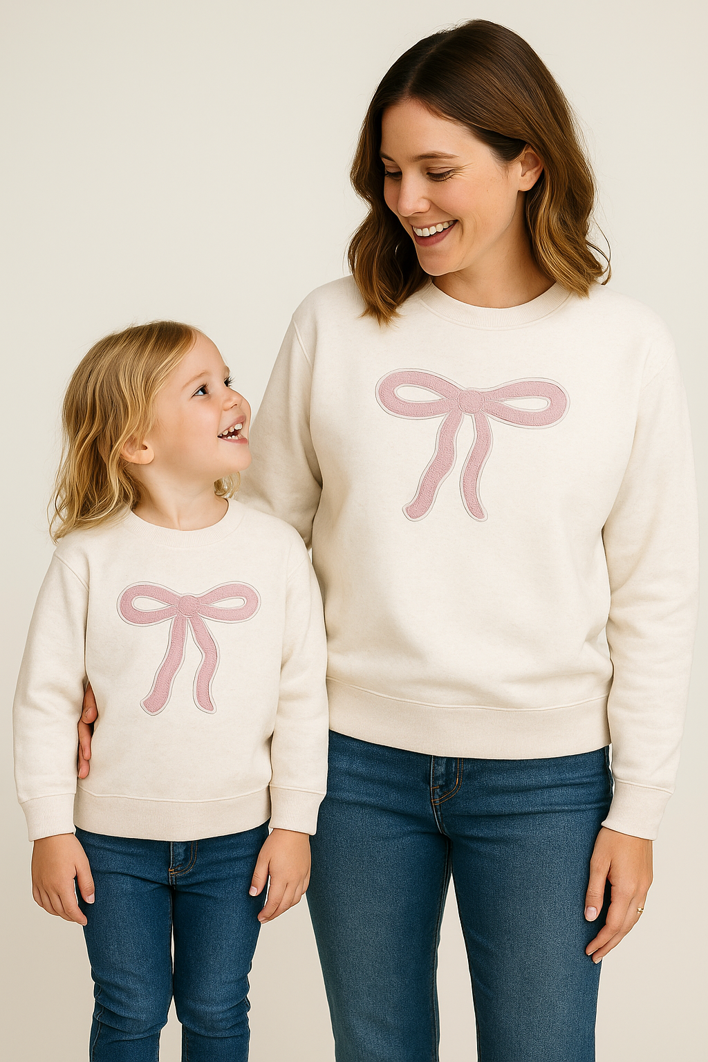 Coquette Bow Patch Adult Sweatshirt