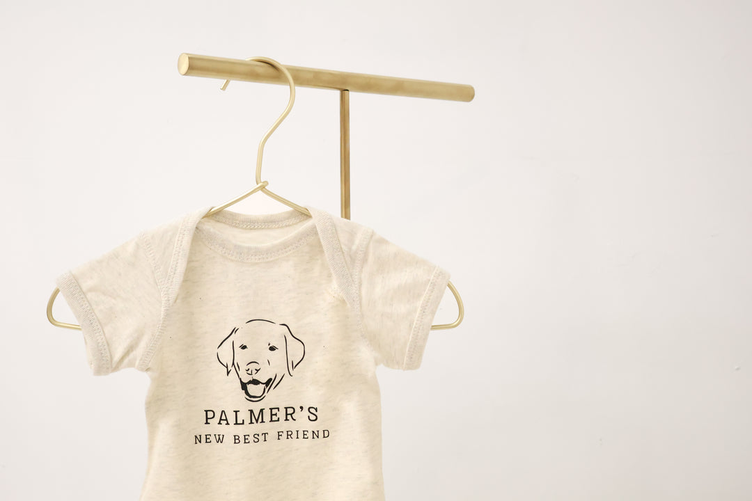 Custom “New Best Friend” Baby Onesie – Personalized with Your Pup!