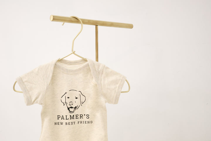 Custom “New Best Friend” Baby Onesie – Personalized with Your Pup!