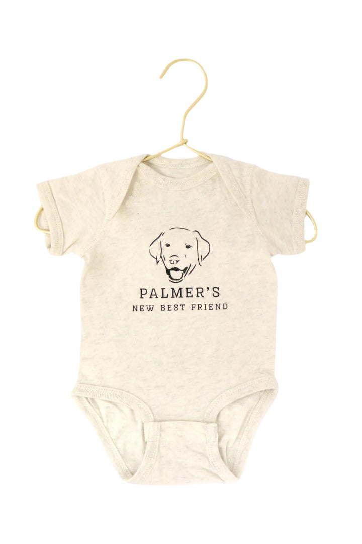 Custom “New Best Friend” Baby Onesie – Personalized with Your Pup!