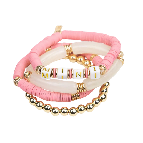 Mini Bracelet Set - Pink