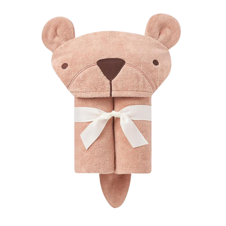 Bear Hooded Baby Bath Wrap