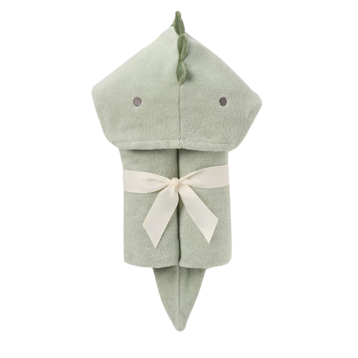 Dino Hooded Baby Bath Wrap