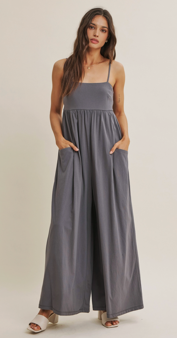 Nova Jumpsuit - Charcoal
