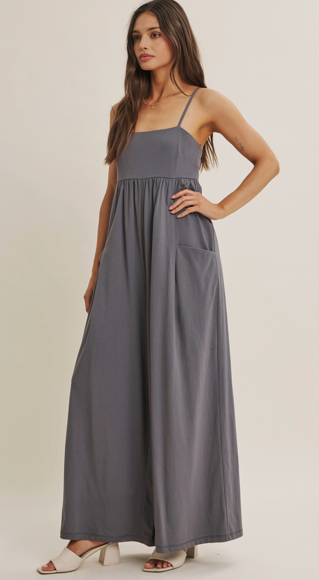 Nova Jumpsuit - Charcoal