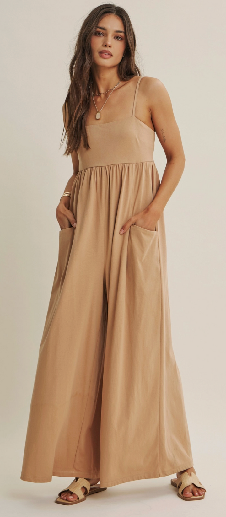 Nova Jumpsuit - Latte