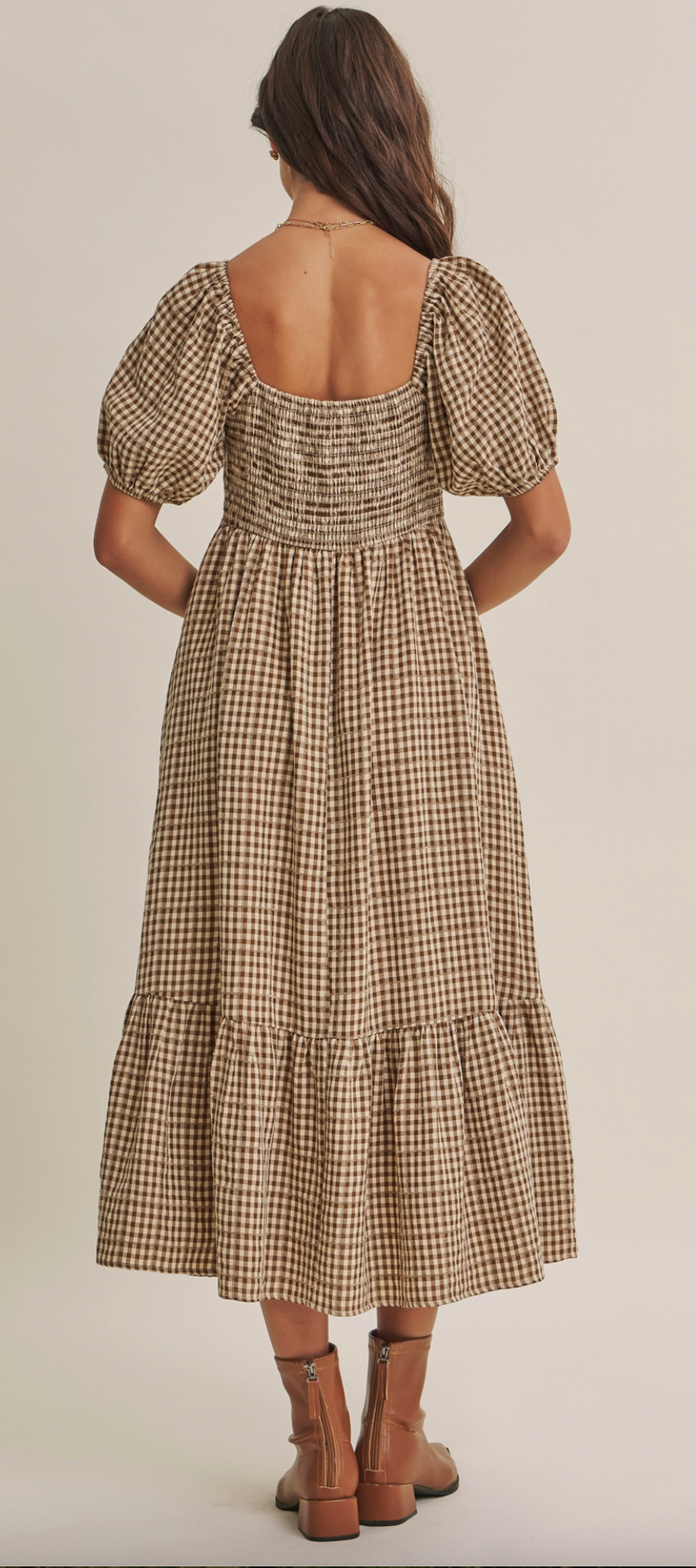 Reeva Dress - Olive Mocha