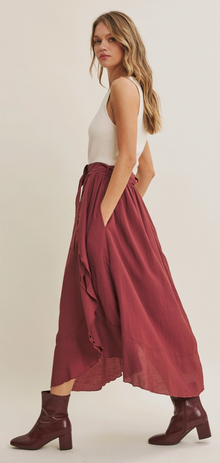 Eliana Dress - Ivory/Mahogany