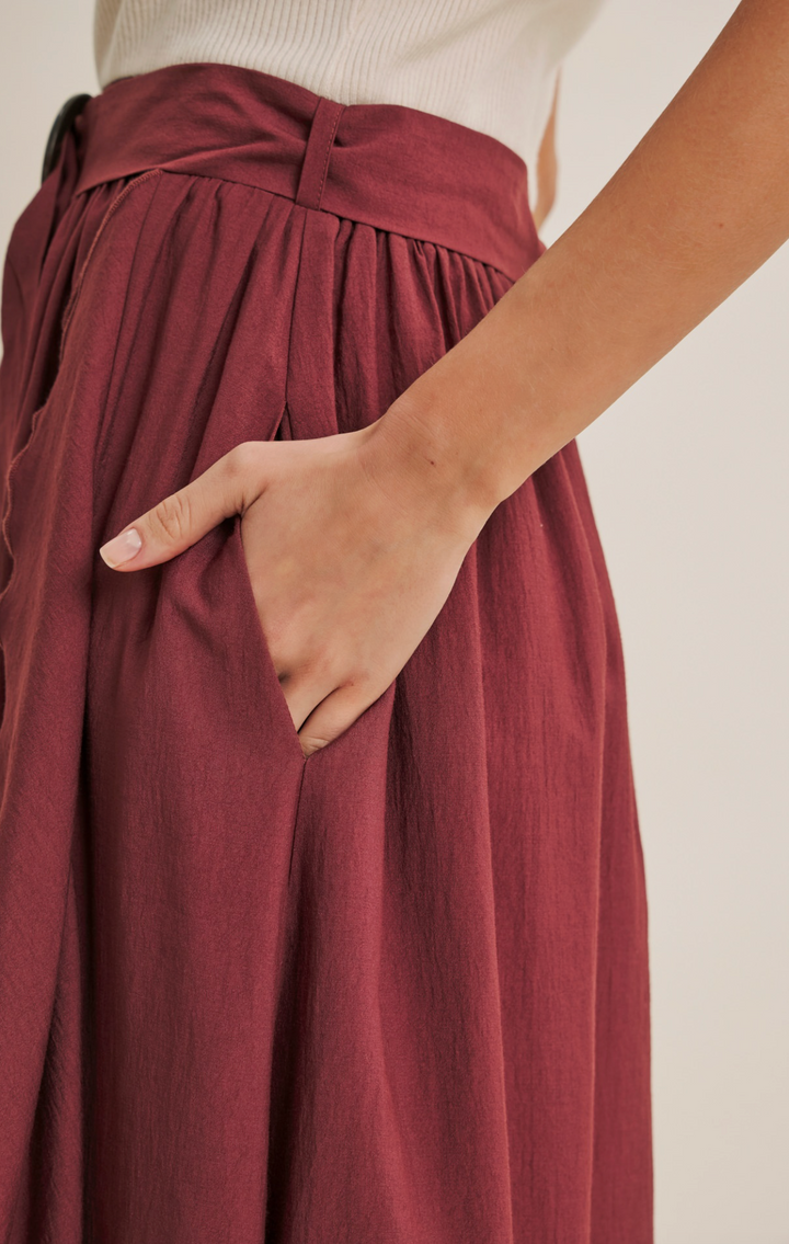 Eliana Dress - Ivory/Mahogany