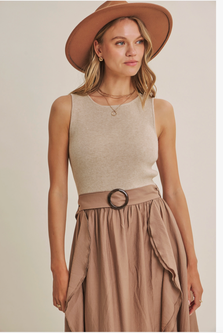 Eliana Dress - Coconut Brown