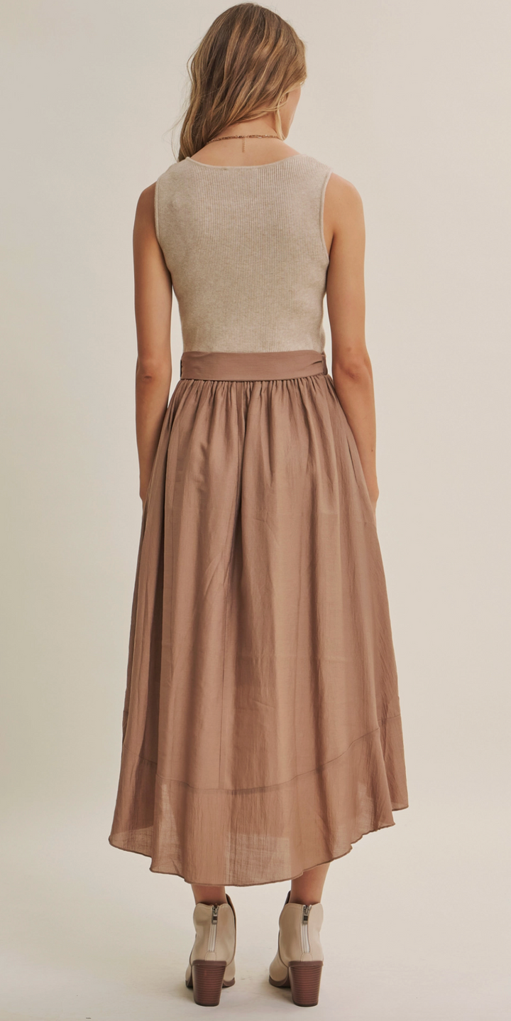 Eliana Dress - Coconut Brown