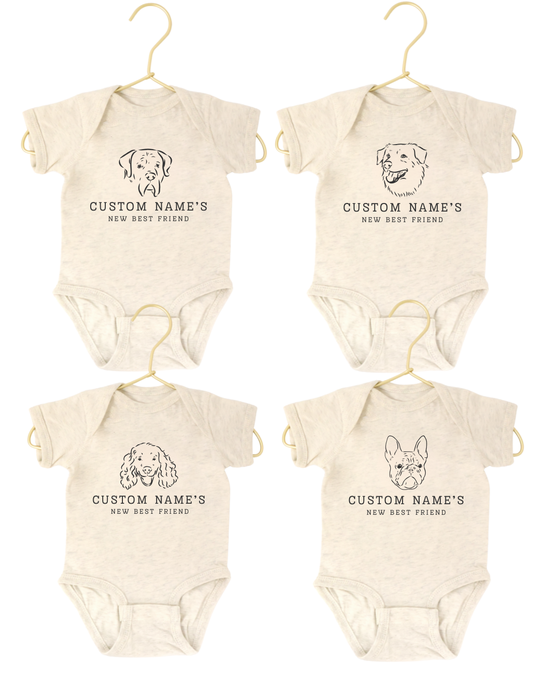 Custom “New Best Friend” Baby Onesie – Personalized with Your Pup!