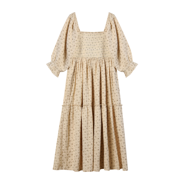 Amy Dress - Cream Floral