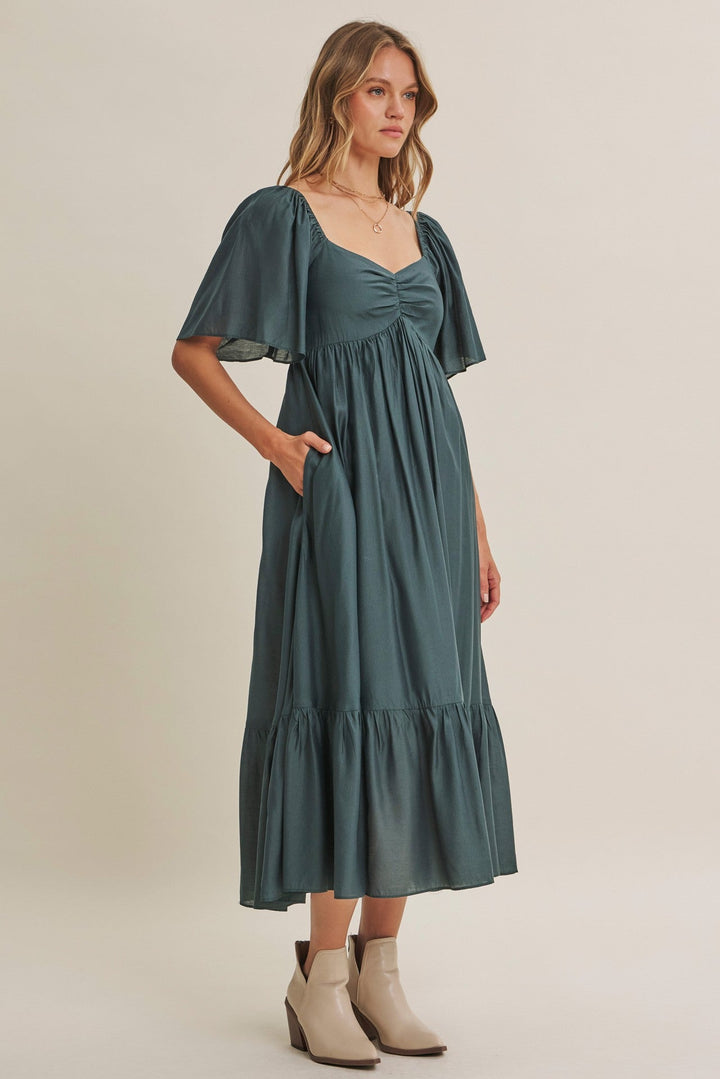 Avery Dress - Emerald Green