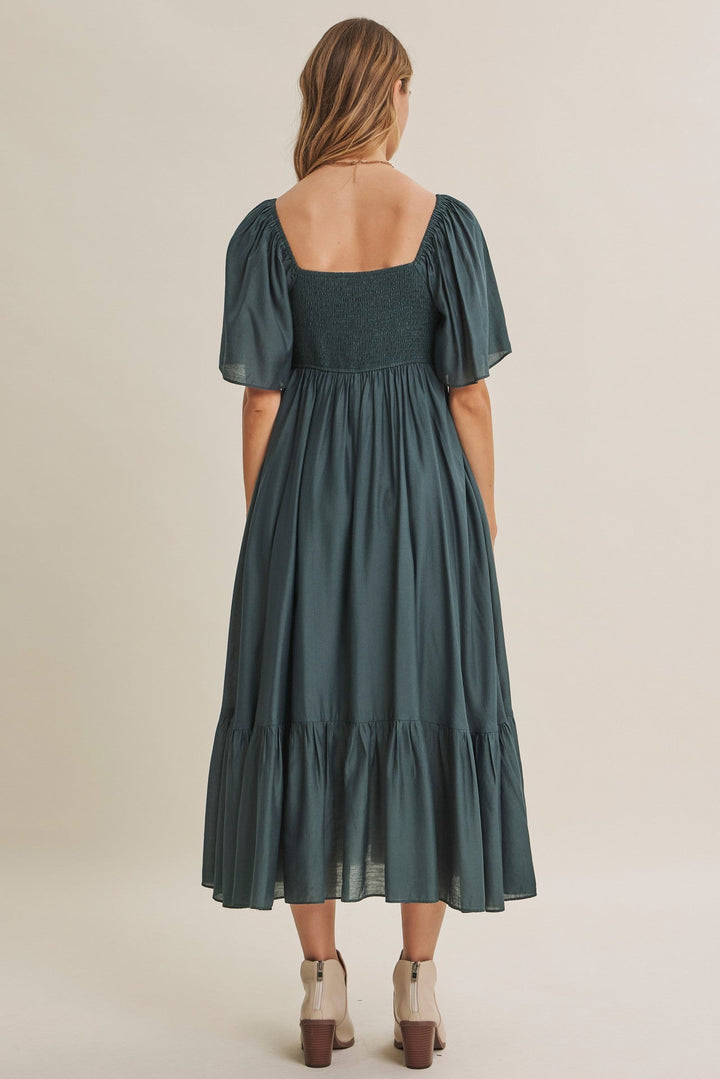 Avery Dress - Emerald Green