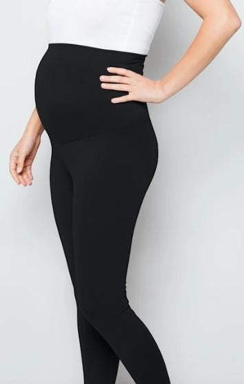 Black Over the Belly Leggings