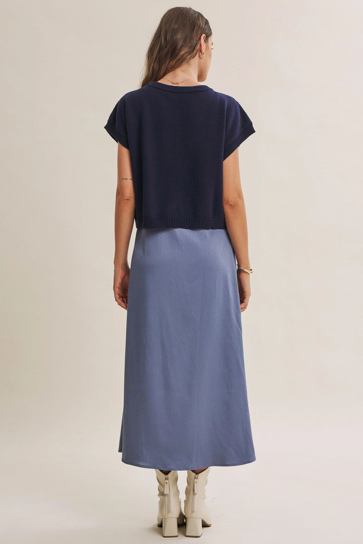 Elani Set -Silver Blue/Navy