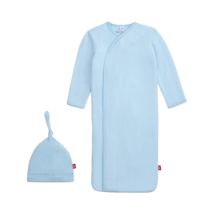 Baby Blue Gown & Hat Set