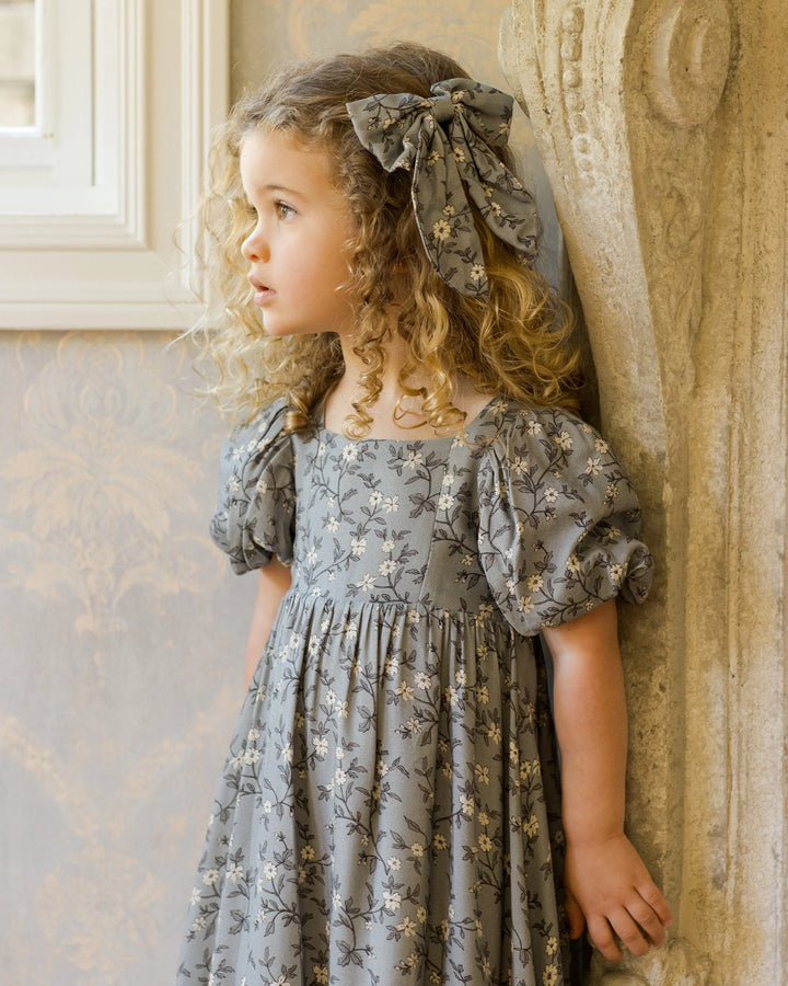 Everly Bow - French Blue Floral