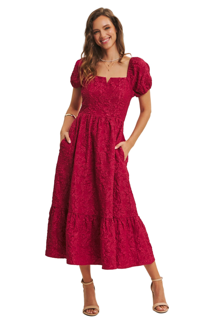Jordyn Dress - Burgundy