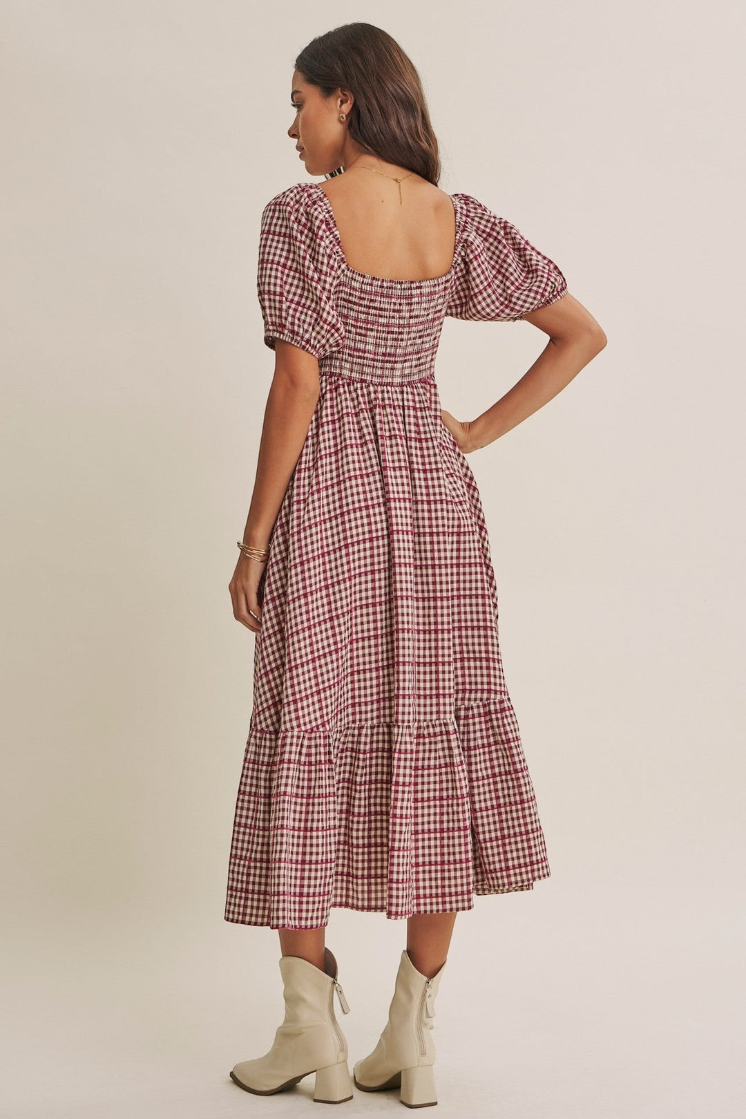 Reeva Dress - Burgundy