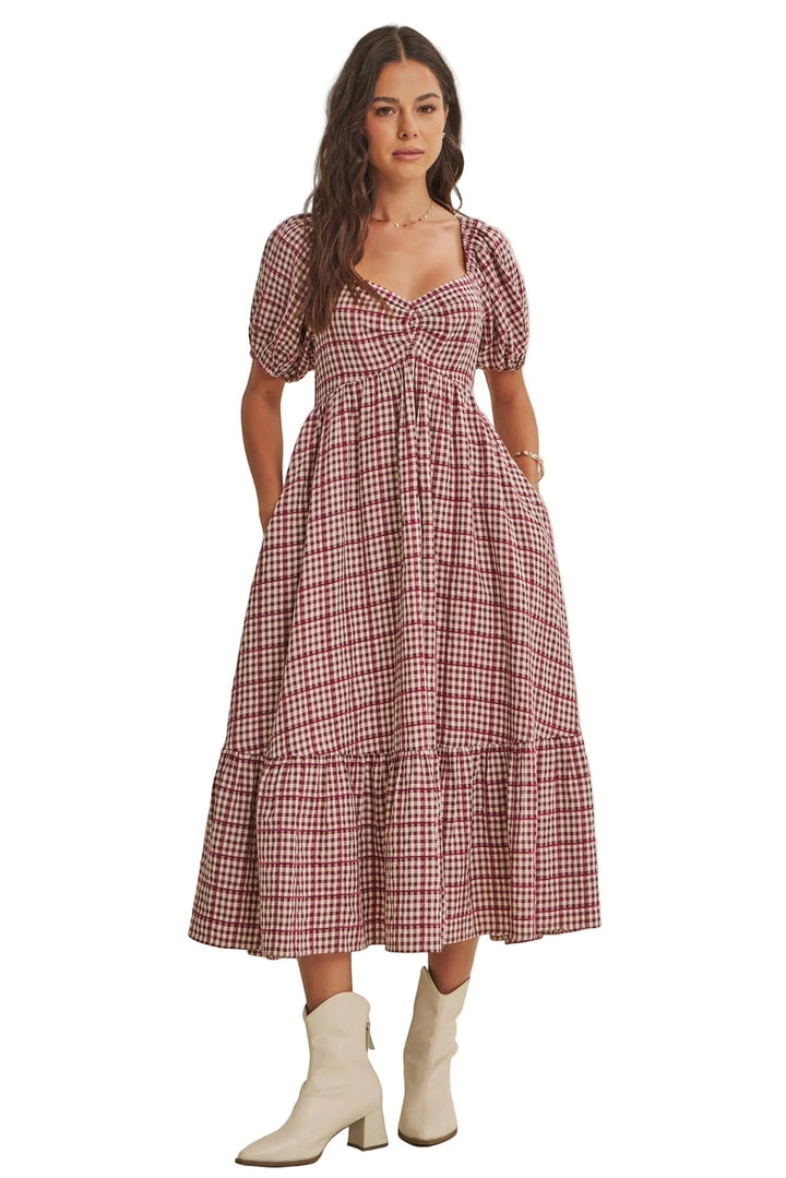 Reeva Dress - Burgundy