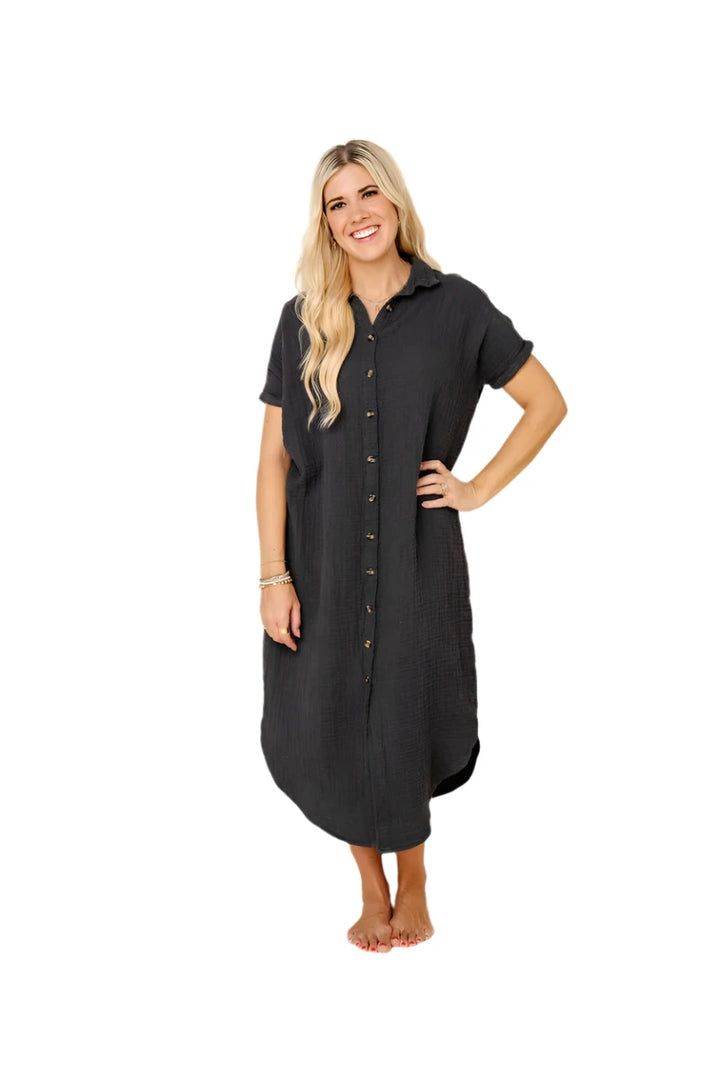 The Everyday Dress - Charcoal
